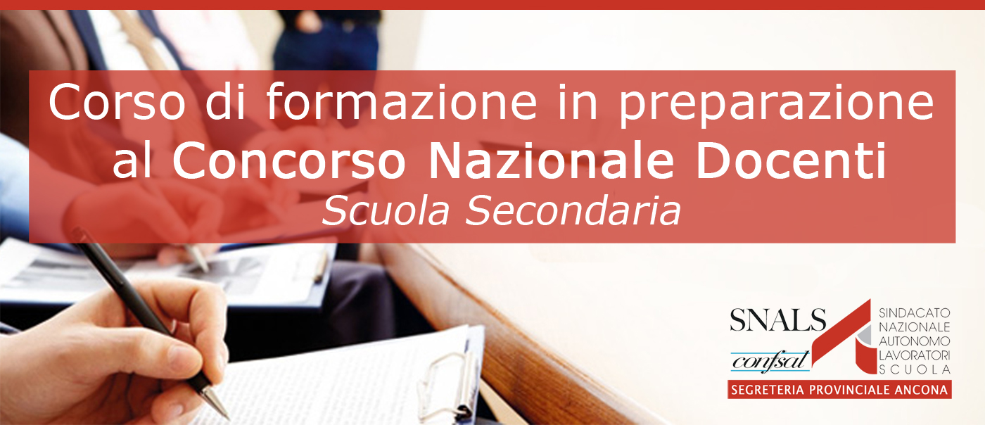 Iscrizione Corso preparazione alla Prova Scritta del Concorso Docenti  Secondaria 2022